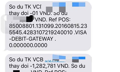 Khách hàng "chết đứng" khi thẻ visa Vietcombank “tự hoạt động”