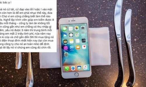 Thực hư chuyện mua iPhone 6s Plus tặng bạn gái và bị cắm sừng