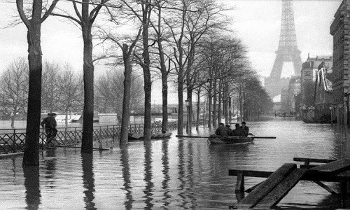 Ảnh hiếm thủ đô Paris chìm trong nước lũ năm 1910