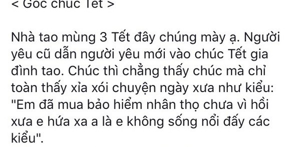 Năm mới năm me, người yêu cũ dẫn người yêu mới đến chúc Tết