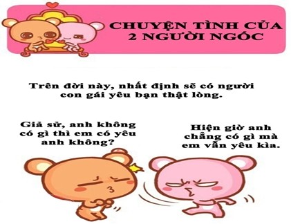 Quá dễ thương chuyện tình của hai người ngốc