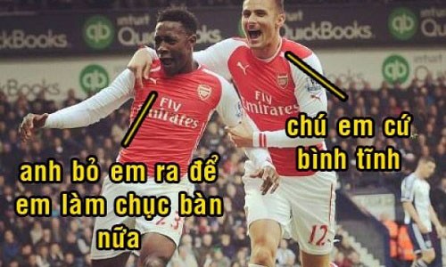 Ảnh chế bóng đá: Welbeck sung mãn, Giroud mất chỗ