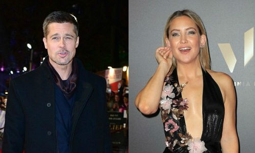 Chia tay Angelina Jolie, Brad Pitt hạnh phúc bên Kate Hudson