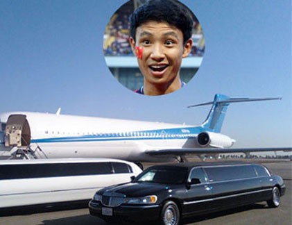 Arsenal đón “Running Man” bằng siêu xe Limousine