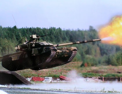 Ấn tượng khi "vua tăng" Nga T-90 nổ pháo