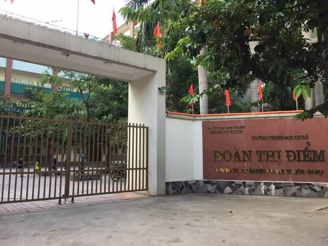 HN: Học sinh trường THCS Đoàn Thị Điểm ngã từ tầng 2