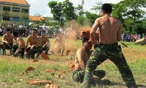 Ảnh bộ đội biên phòng biểu diễn võ thuật đầy uy dũng