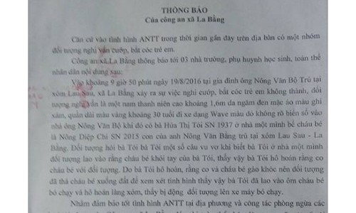 Kẻ lạ mặt vào tận nhà định bắt cóc bé 1 tuổi