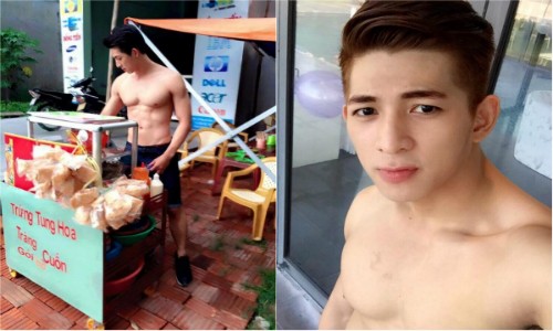 Tìm ra hot boy bánh tráng bụng 6 múi đang gây sốt