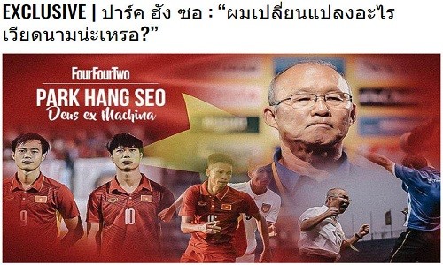 HLV Park trả lời báo Thái: "Cầu thủ của tôi ngang tầm Nhật và Hàn"