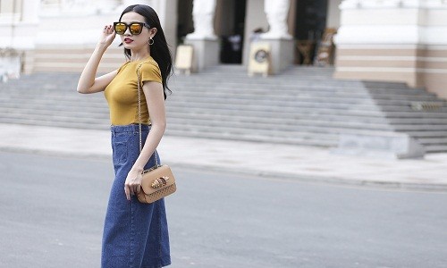 Mơ Phan quyến rũ xuống phố với street style sành điệu