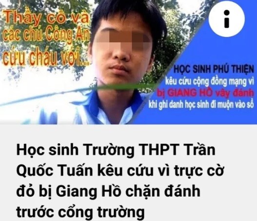 Ghi học sinh đi học muộn, cờ đỏ bị dọa đánh phải cầu cứu