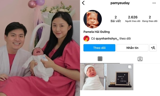 Vừa mới lọt lòng, con gái Salim đã được mẹ lập riêng một tài khoản Instagram