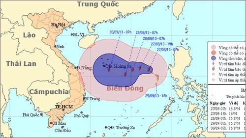 Bão số 10 hoành hành trên Biển Đông