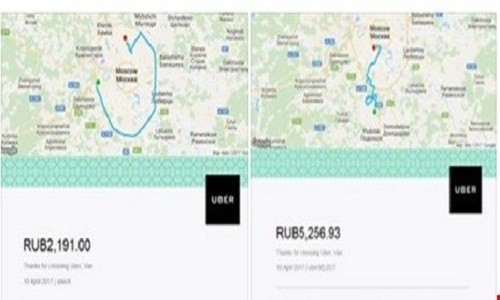 Ở Việt Nam nhưng bị trừ tiền đi Uber ở... Nga 