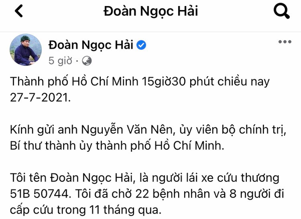 Quận 3 phản bác thông tin ông Đoàn Ngọc Hải phản ánh trên Facebook