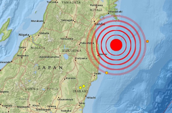 Động đất mạnh gây sóng thần tại Nhật Bản
