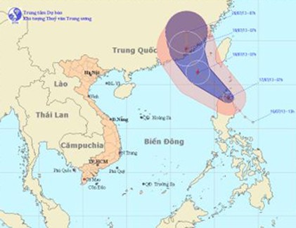 Cơn bão mới sắp vào biển Đông