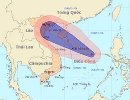 Bão số 5 giật cấp 12, miền Bắc mưa lớn