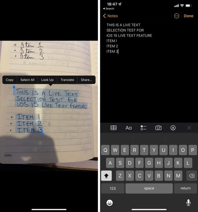 Cách dùng Live Text trên iOS 15 để sao chép văn bản trong ảnh