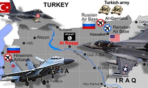 Mỹ-Nga-Thổ Nhĩ Kỳ “hội quân” ở trong và xung quanh Syria 