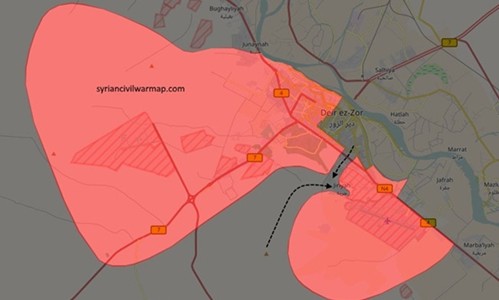 Tin nóng: Quân đội Syria ở Deir ez Zor đang lâm nguy