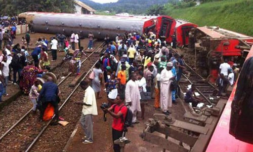 Hiện trường tàu hỏa trật bánh ở Cameroon, gần 700 thương vong