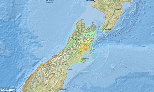 Động đất 7,4 độ Richter ở New Zealand, có cảnh báo sóng thần