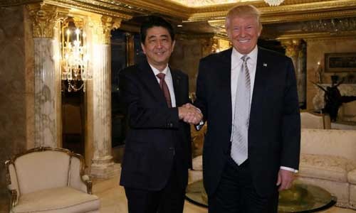 Tổng thống đắc cử Donald Trump gặp Thủ tướng Nhật Abe