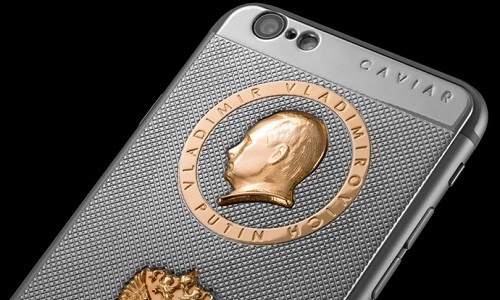 Chiêm ngưỡng iPhone 6s cực sang chạm hình ông Putin bằng vàng 