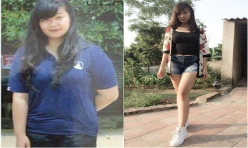 Hot girl giảm cân “đốt” 31 kg trong 6 tháng gây choáng