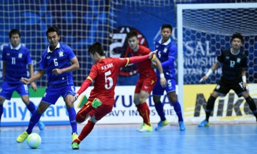 Futsal Việt Nam lại gục ngã trước người Thái