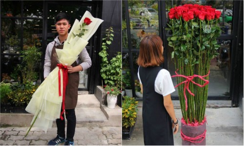 Dân mạng săn hoa hồng “khổng lồ” làm quà Valentine