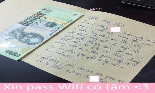 Xin pass wifi cực có tâm, cô gái được dân mạng khen ngợi hết lời