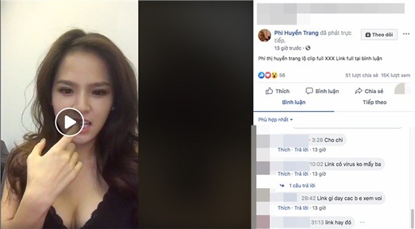 Giữa nghi vấn lộ clip “nóng”, hot girl Mì Gõ livestream?