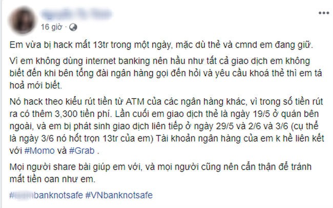 Hoảng hốt khi tiền trong tài khoản liên tục 'bốc hơi' dù còn nguyên giấy tờ