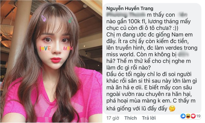 Bị so sánh với Nam Em, bạn gái Trọng Đại đáp “cực gắt” 