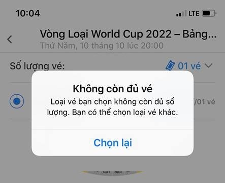 Vé VL World Cup 2022 trận Việt Nam - Malaysia hết trong “phút mốt“