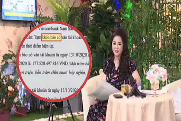 Netizen hoang mang với thuật ngữ "tạm khoá báo có" từ bà Phương Hằng