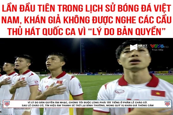 Ảnh chế bóng đá: NHM Việt Nam "ấm ức" không được nghe Quốc ca