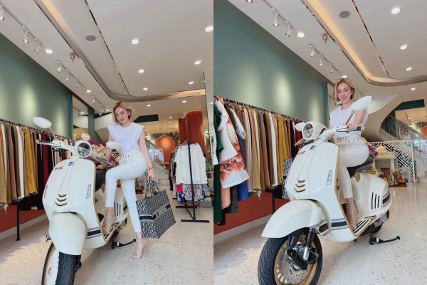 Netizen muốn xem chiếc Vespa giá khủng, Trang Nemo nói 1 câu xanh rờn