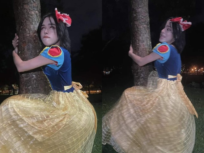 Cosplay Bạch Tuyết "ngã cây", Trần Đức Bo khiến netizen nóng mắt