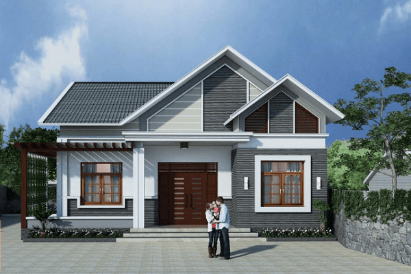 Mê mẩn 10 mẫu nhà cấp 4 mái thái phổ biến nhất hiện nay - Hình 3 Me man 10 mau nha cap 4 mai thai pho bien nhat hien nay-Hinh-3