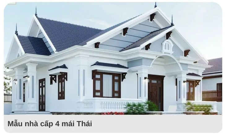 Mê mẩn 10 mẫu nhà cấp 4 mái thái phổ biến nhất hiện nay Me man 10 mau nha cap 4 mai thai pho bien nhat hien nay
