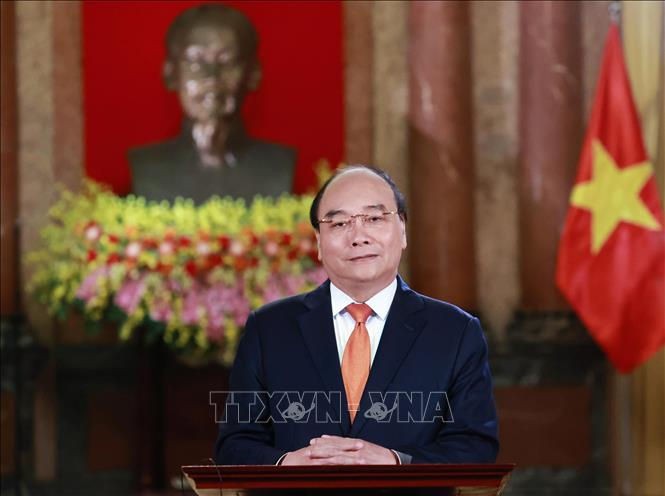 Chủ tịch nước Nguyễn Xuân Phúc. Ảnh: Thống Nhất/TTXVN Chú thích ảnh