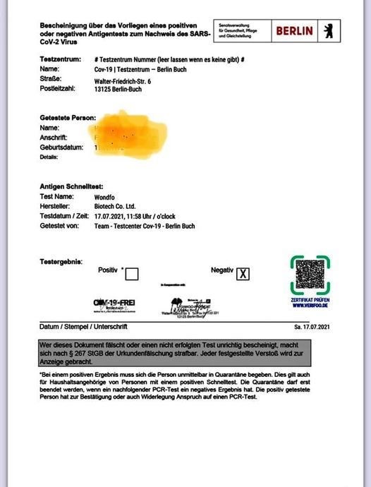 Minh họa Test kháng nguyên lấy mẫu từ nước bọt tại Berlin. Nguồn ảnh: NVCC. test-covid-bang-nuoc-bot.jpg