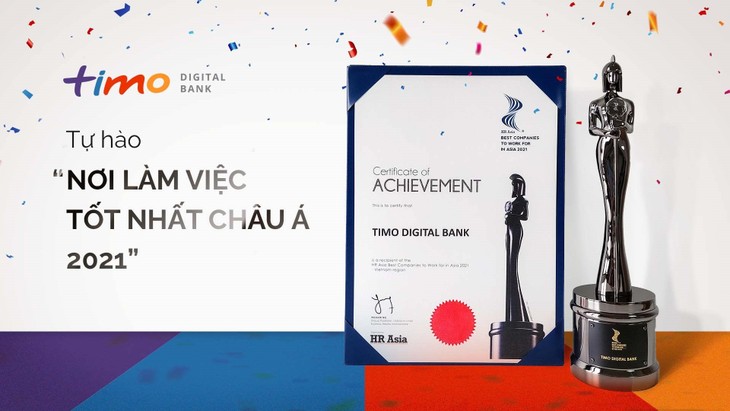 Với những nỗ lực xây dựng văn hóa công ty, Ngân hàng số Timo vinh dự được Tạp chí HR Asia công nhận là Nơi làm việc tốt nhất châu Á 2021. image004.jpg