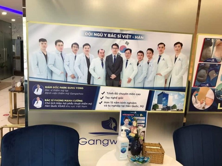BS Phùng Mạnh Cường tự xưng là Chủ tịch Hiệp hội Phẫu thuật Thẩm mỹ Hàn Quốc KSAS khu vực Việt Nam. doi-ngu-bs-viet-han(1).jpg