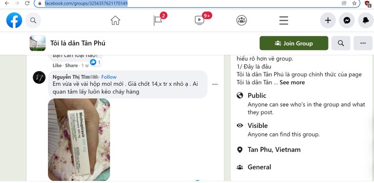 Molnupiravir, thuốc kháng virus dành cho điều trị Covid-19, có rất nhiều giá thuoc-duoc-rao-ban-tren-fb.jpg