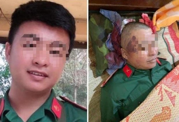 Chiến sĩ T. trước và sau khi xảy ra vụ việc đáng tiếc. khoi-to-vu-quan-nhan-tu-vong.jpg